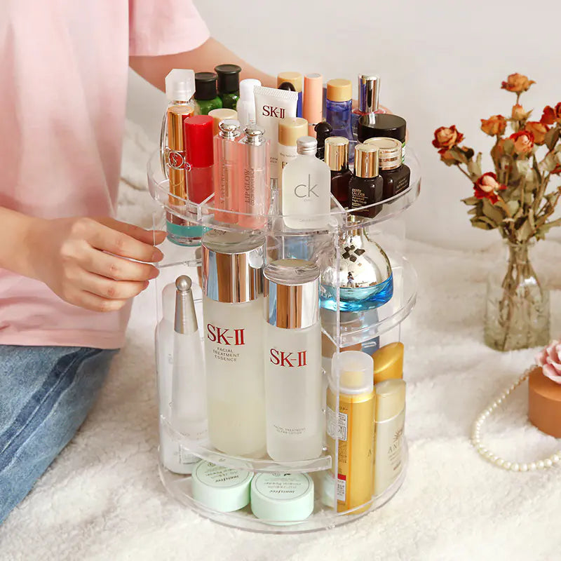 Rotating Acrylic Makeup Organizer