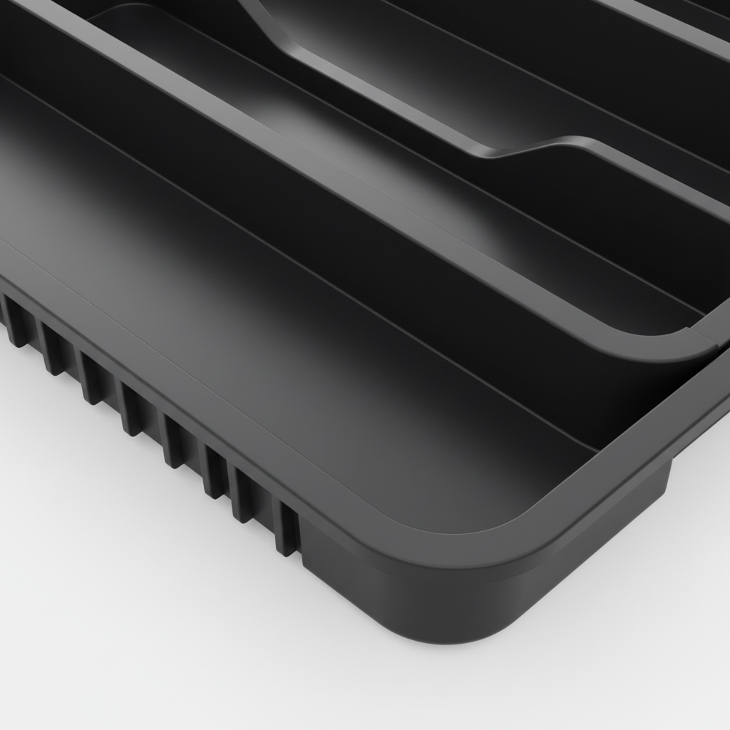 Close-up Corner Detail of Drawer Organizer