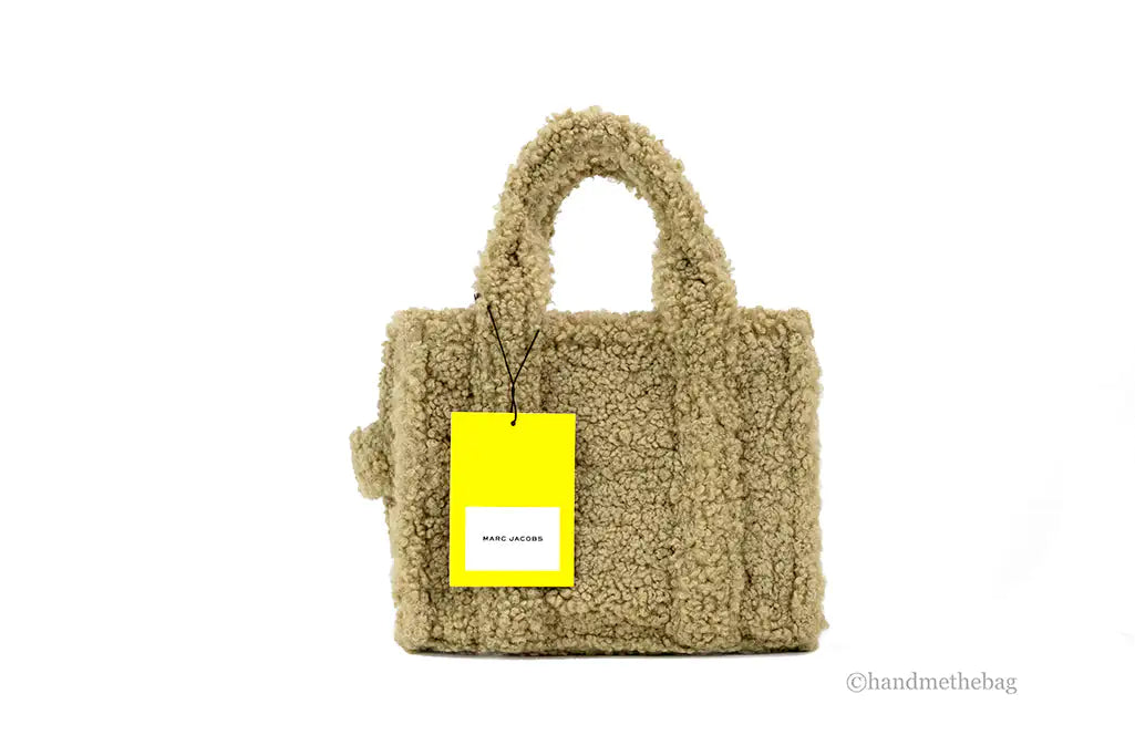 Marc Jacobs The Teddy Mini Beige Sherpa Tote Bag