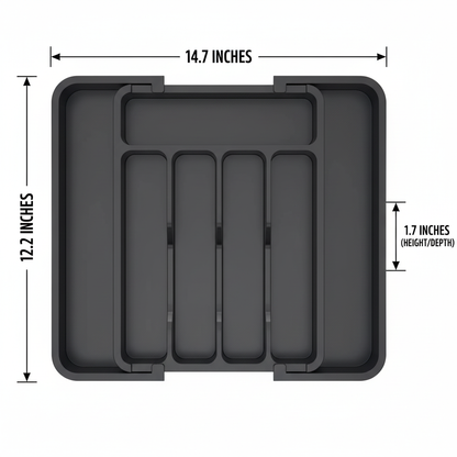 Silverware Organizer with Dimensions