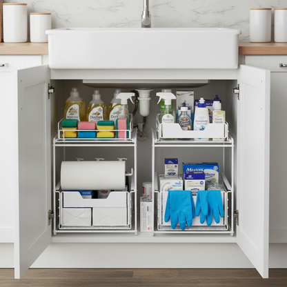 Under Sink Organizer in Cabinet